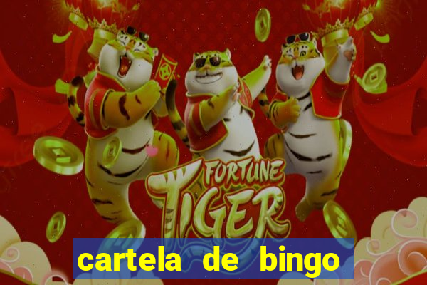 cartela de bingo cha de bebe